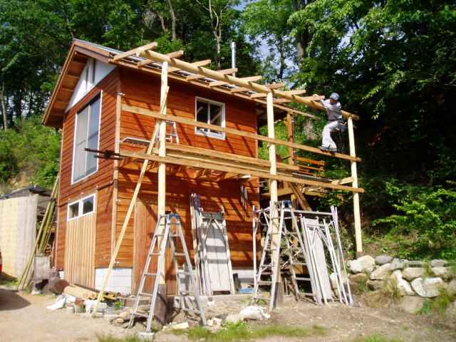 set rafters on the girder