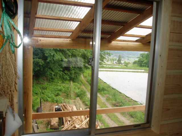 looking out from the eastside window on the 2nd floor