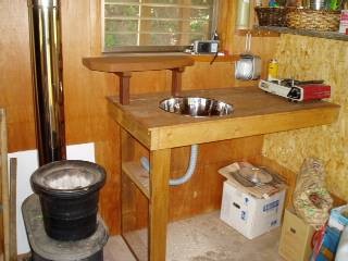 kitchen counter and sink