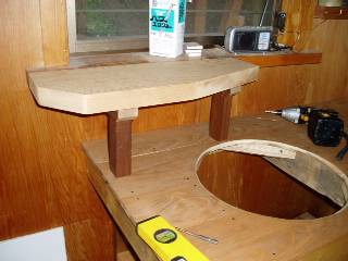 small table to set the water tank on