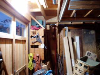 a fluorescent light on the 1st floor