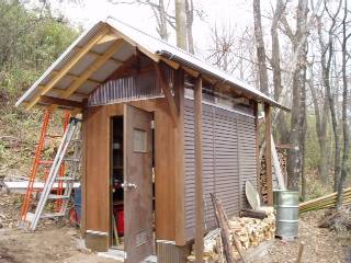 firewoods beside the shed