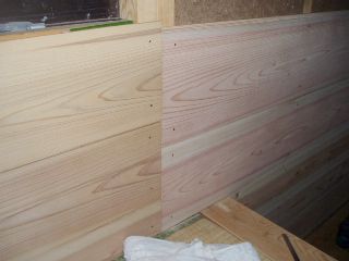 nail cedar boards