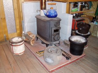 around the woodstove