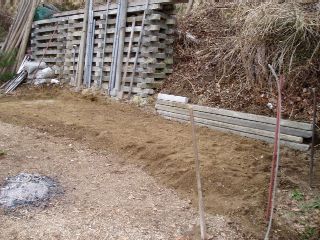 prepare the space to build the storeroom