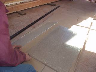 cutting an used glass plate