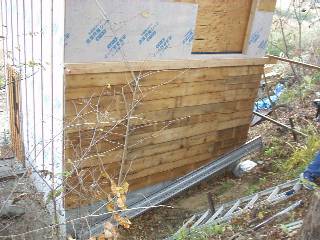 use old sheathing boards for the backside