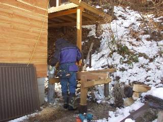 build the lower stage of the stairway