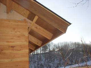 rakes and lower edges of the roof