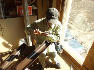 forming the end of the gutters
