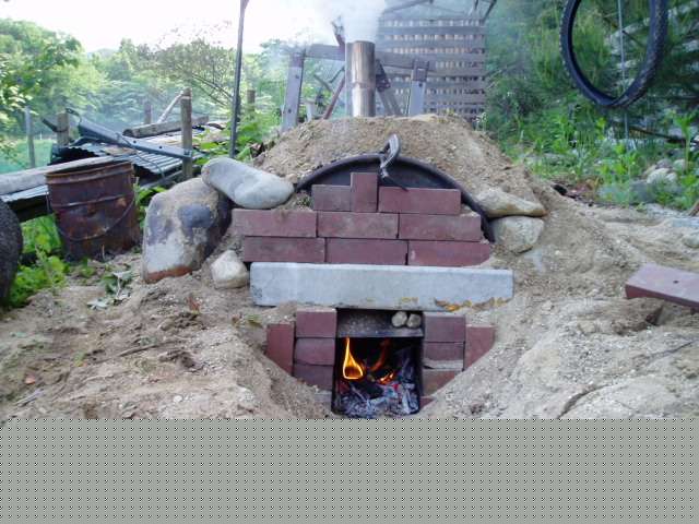 charcoal burning